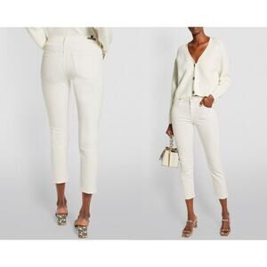 Citizens Of Humanity Cream Straight Leg Jeans